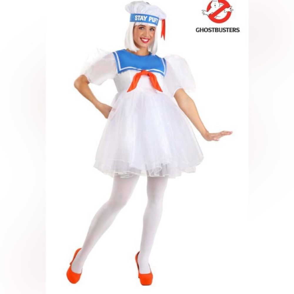 Ghostbusters Stay puft halloween costume.